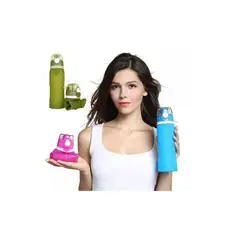 GENERICO - Botella De Agua Plegable 750ml Deportes Hidratacion Verde