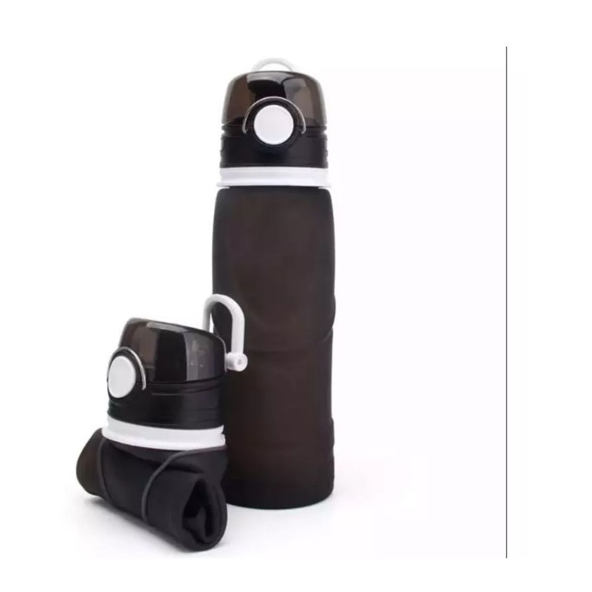 GENERICO - Botella De Agua Plegable 750ml Deportes Hidratacion Negro