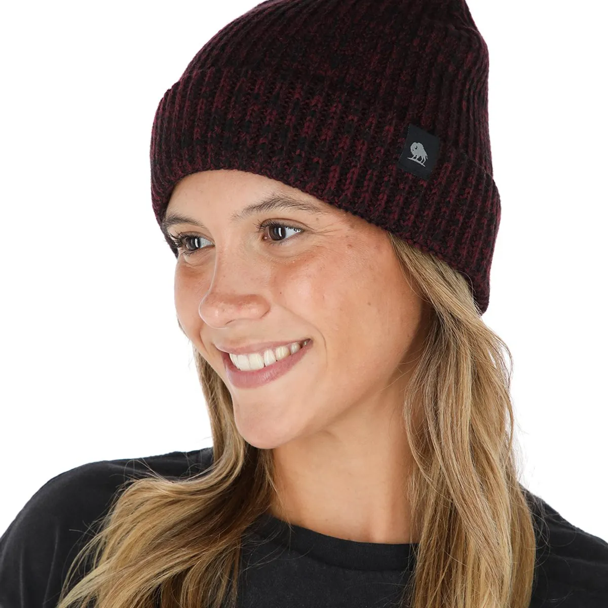 BUFFALO CHILE - Gorro Calafate Burdeo Jaspeado Unisex