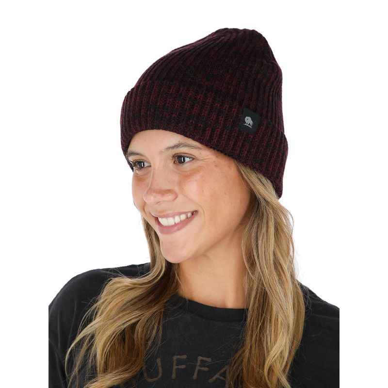 BUFFALO CHILE - Gorro Calafate Burdeo Jaspeado Unisex