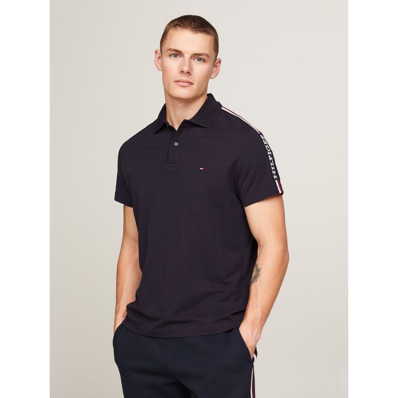 TOMMY HILFIGER - POLO GLOBAL STRIPE MONOTYPE AZUL TOMMY HILFIGER