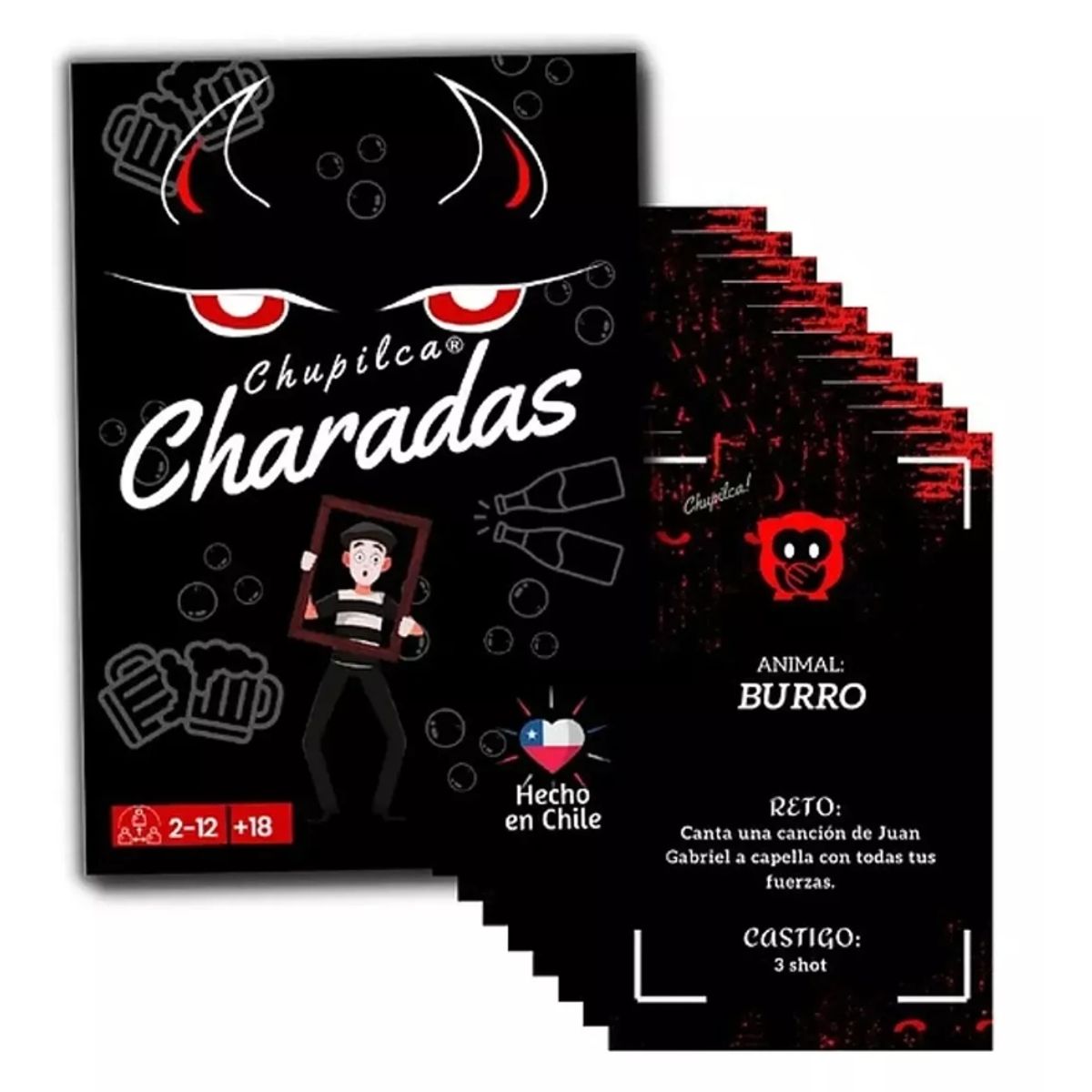 GENERICO - Chupilca Charadas Juego De Mesa Party Game