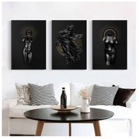 Cuadros Decorativo Estatua Griega Pack x 3 Uds 35x50 Cm C/u