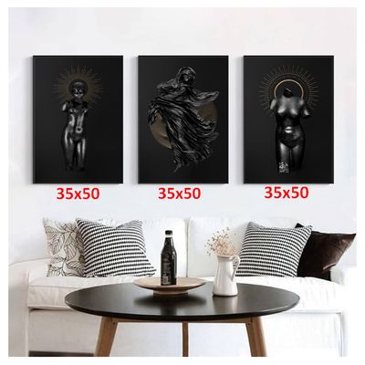 Imagen 2 del producto Cuadros Decorativo Estatua Griega Pack x 3 Uds 35x50 Cm C/u