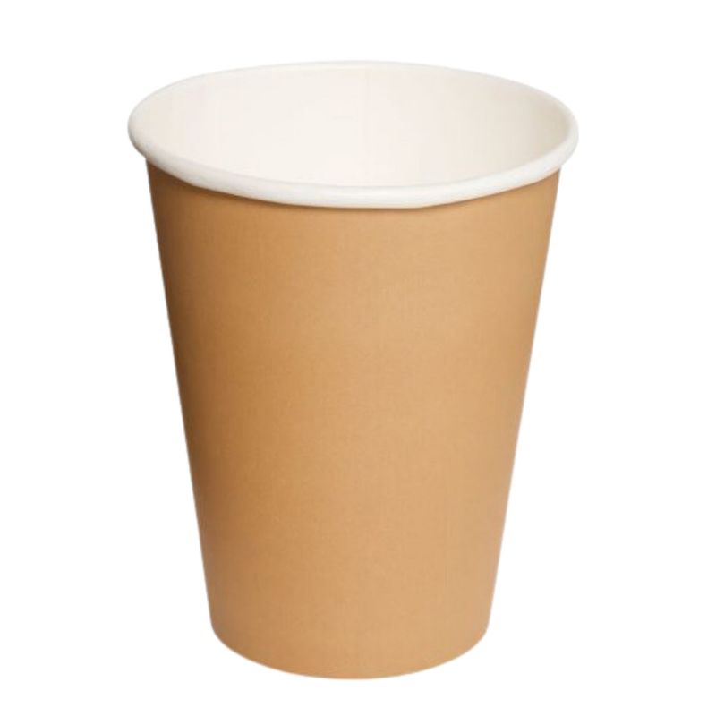 OMNIPACK - Vaso Polipapel Kraft Blanco de 8 oz (Caja 1000 Unidades)