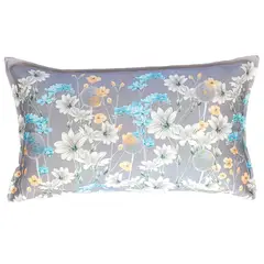 MARGARITA SCHEEL BY CASA ALVARINHO - FUNDA COJÍN MARISA NO ME OLVIDES SOBRE GRIS 50X30