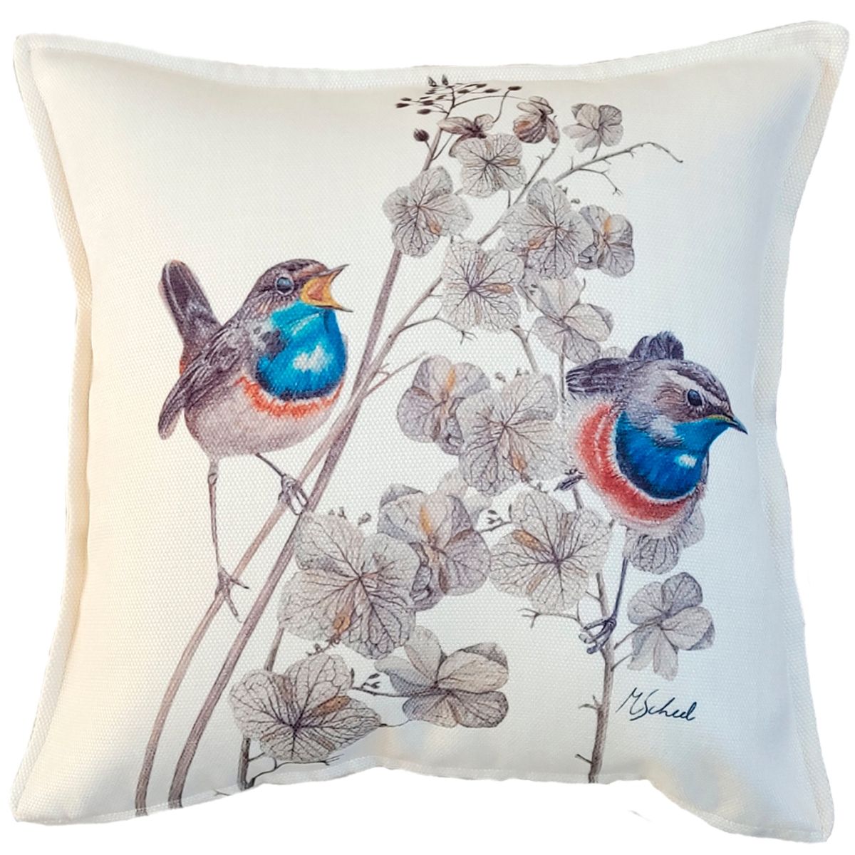 MARGARITA SCHEEL BY CASA ALVARINHO - FUNDA COJIN MARISA RUISEÑORES OTOÑAL 45X45