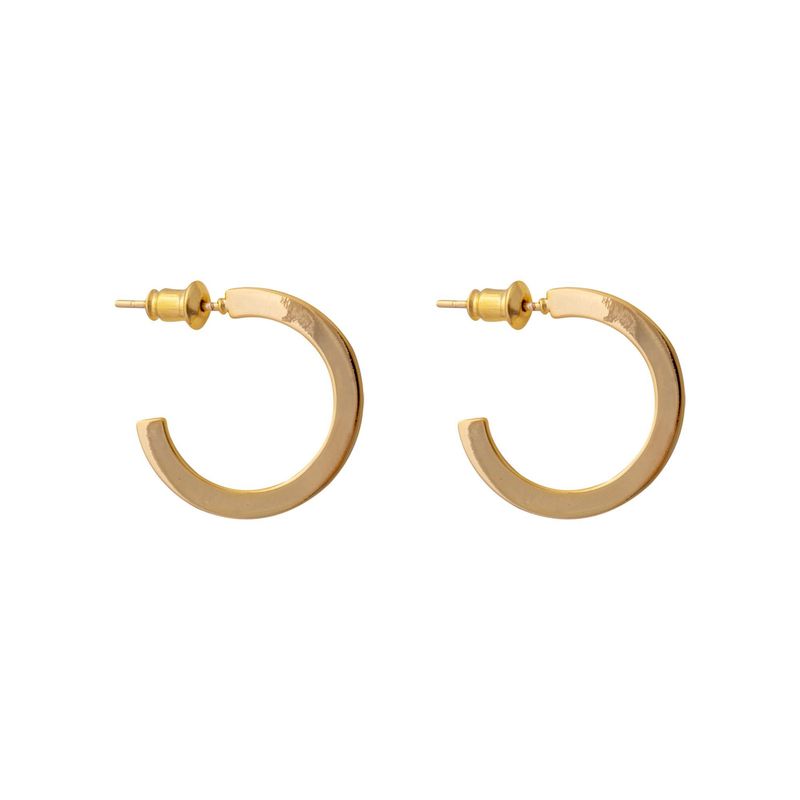 BOAZ JOYAS - ARGOLLAS AILA 20MM BAÑADAS EN ORO