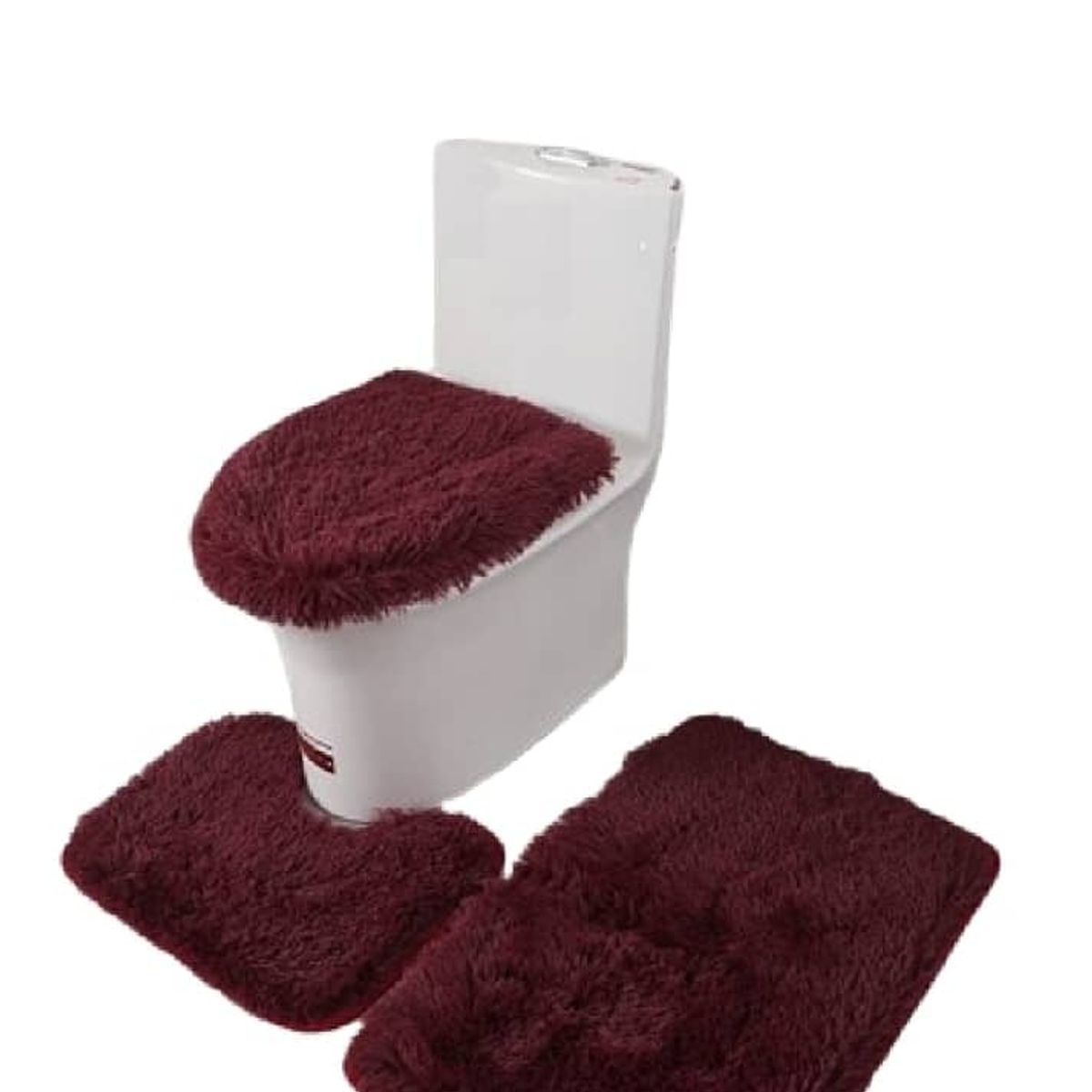 GENERICO - Set de Baño Peludos 3 Piezas TF