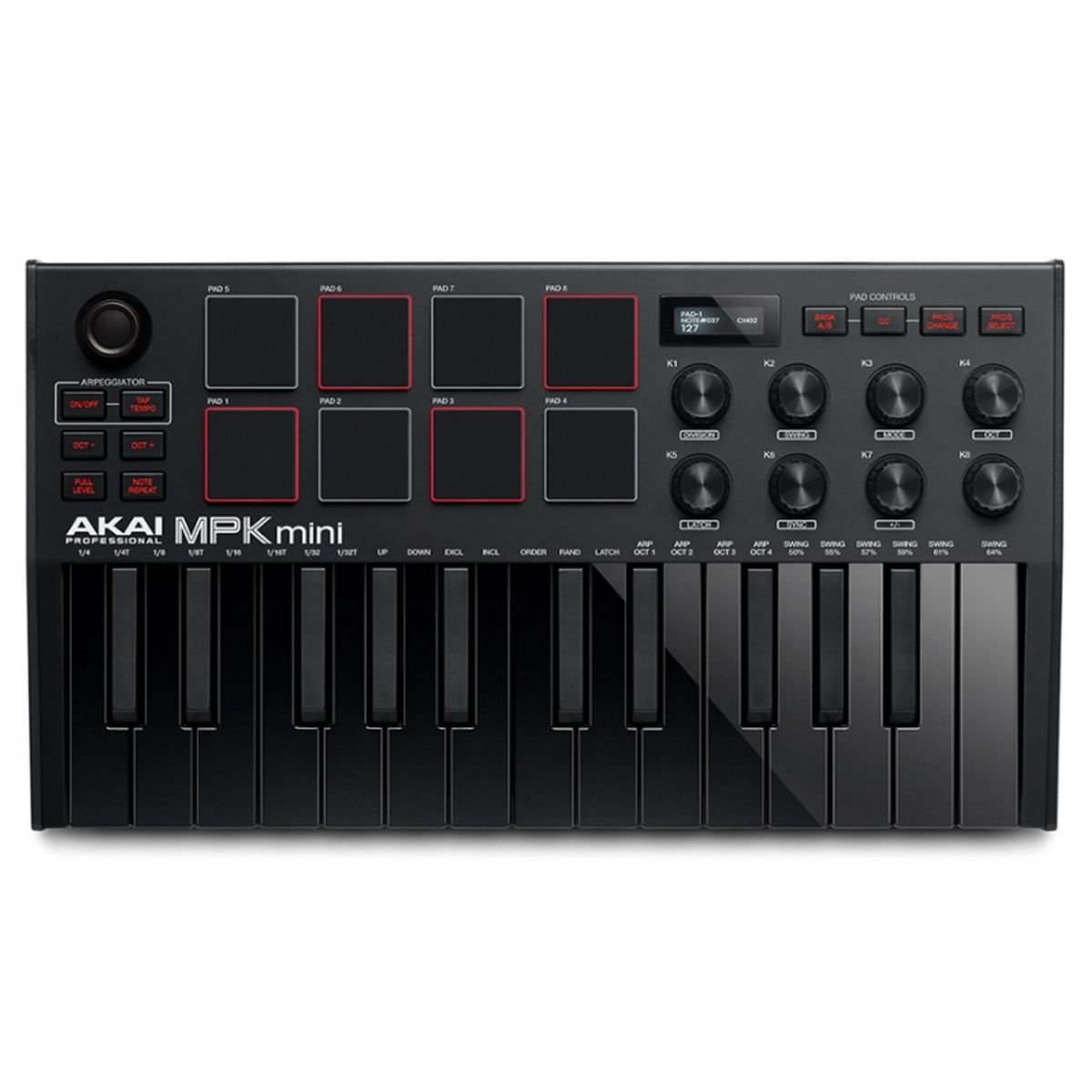 AKAI PROFESSIONAL - Controlador MIDI Profesional 25 Teclas Akai MPK Mini3 B
