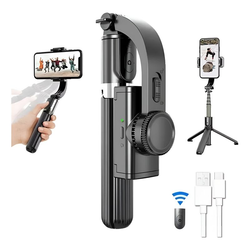 GENERICO - Estabilizador Gimbal L08 para teléfono celular - Negro