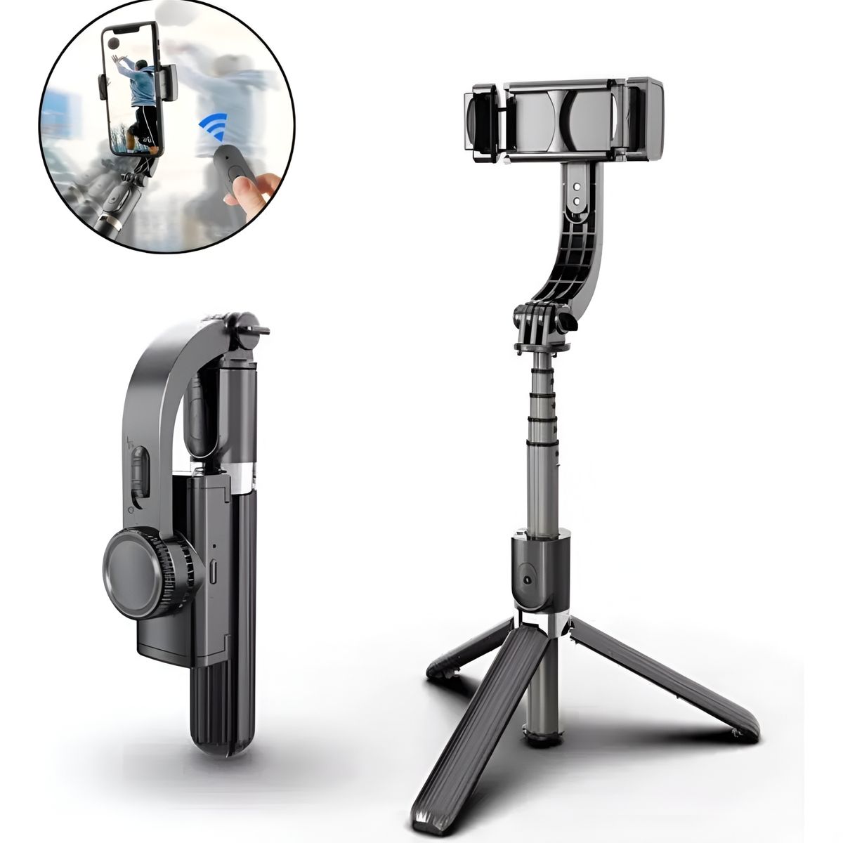GENERICO - Estabilizador Gimbal L08 para teléfono celular - Negro