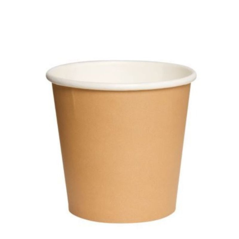 OMNIPACK - Vaso Polipapel Kraft Blanco de 4 oz (50 Unidades)