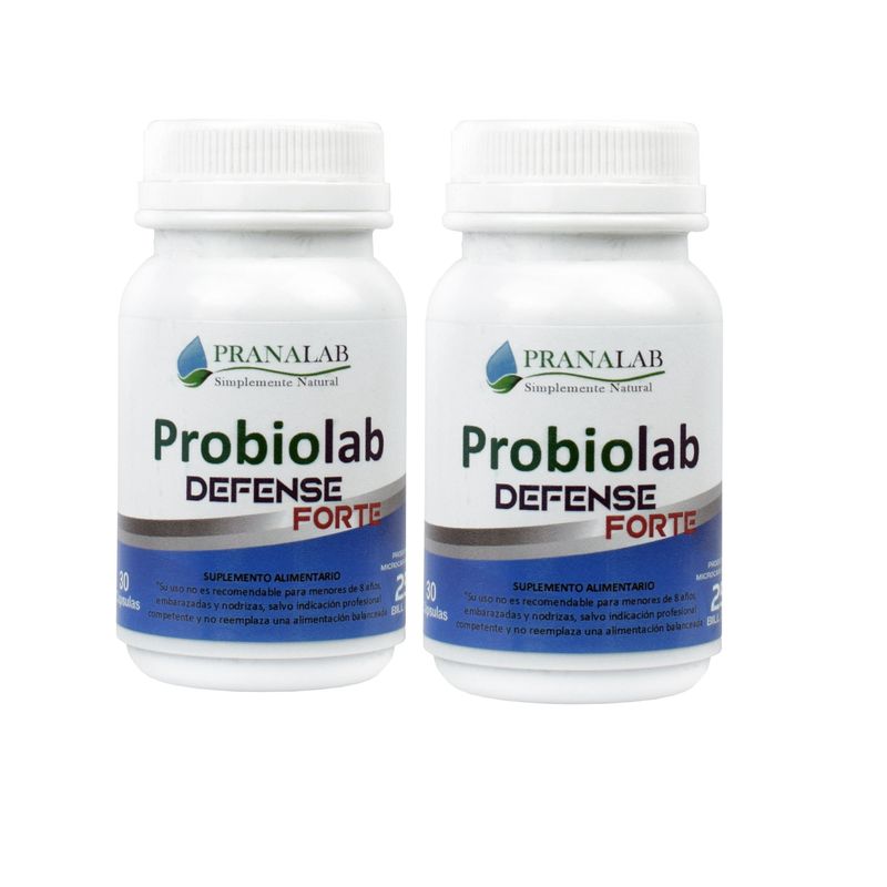 PRANALAB - Probióticos Probiolab Defense 25 Billones 30 Cápsulas Pack 2 Frascos