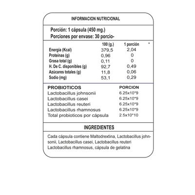 Imagen 2 del producto Probióticos Probiolab Defense 25 Billones 30 Cápsulas Pack 2 Frascos
