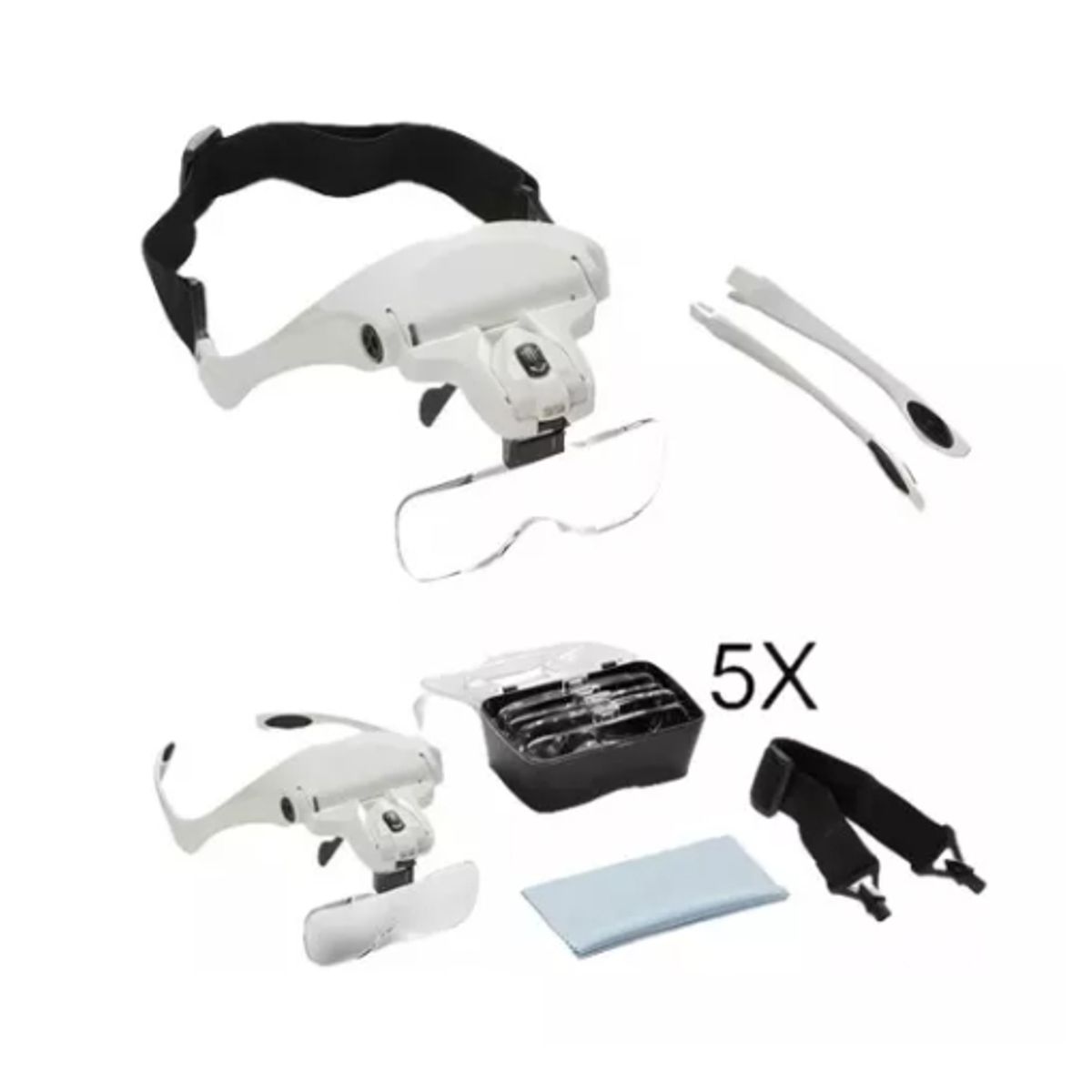 GENERICO - Lentes Lupa Luz Ledpestañasmicrobladingdental Depilación