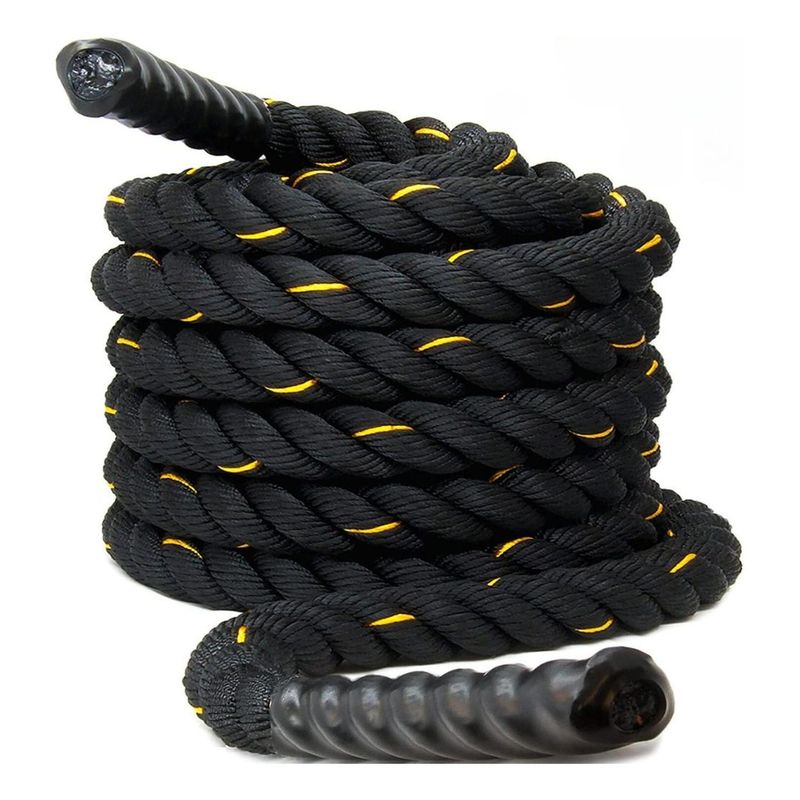 YEP S - Cuerda Crossfit - Funcional Battle Rope 38 Mm X 12 Mt - Negro