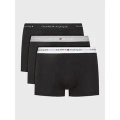 TOMMY HILFIGER - Pack De 3 Calzoncillos Trunk Essential Negro