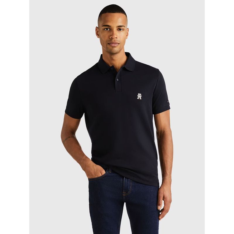 TOMMY HILFIGER - POLO REGULAR FIT SMALL LOGO AZUL TOMMY HILFIGER