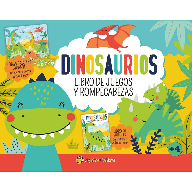EDITORIAL GUADAL - Libro Libro De Juegos Y Rompecabezas - Dinosaurios