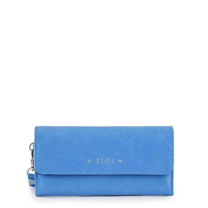 ZIOL - Billetera acordeon grande automne azul