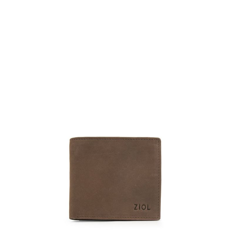 ZIOL - Billetera con aleta mediana francisco café