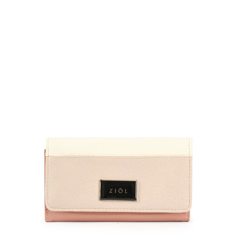 ZIOL - Billetera acordeon mediana clara beige