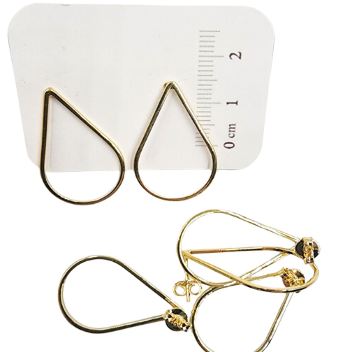 GENERICO - Set De 6 Pares De Bases De Aros Con Baño De Oro Modelos 8