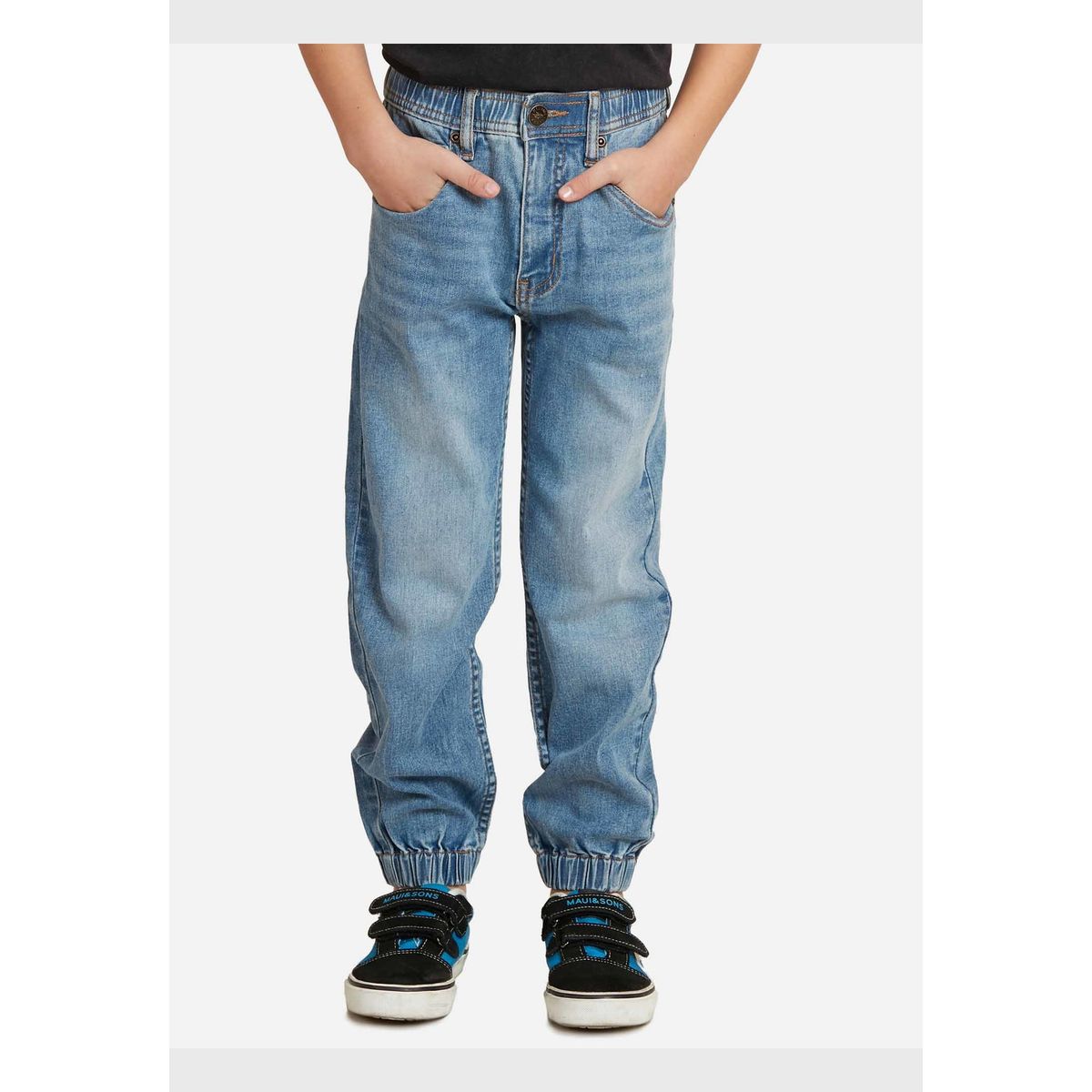 MAUI AND SONS - Pantalon Jogger Kids Light Denim Niño Celeste Maui And Sons