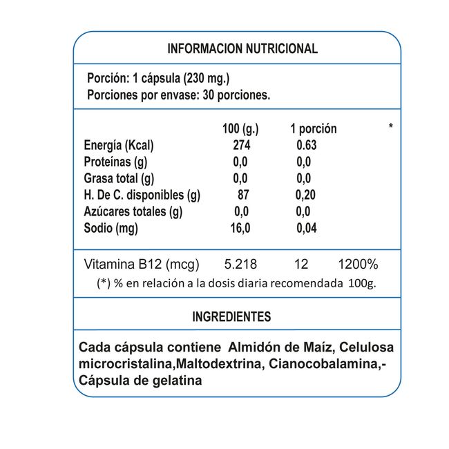PRANALAB - VITAMINA B12 30 CAPS PACK 3 FRASCOS