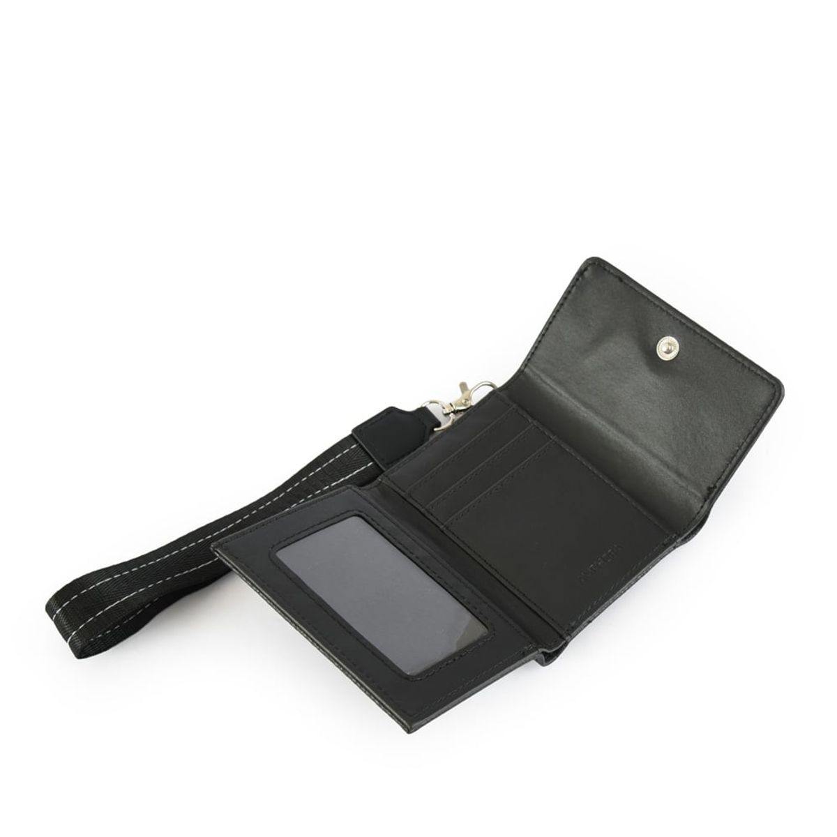 AMPHORA - Billetera Cierre Exterior Pequeña Armenia Negro