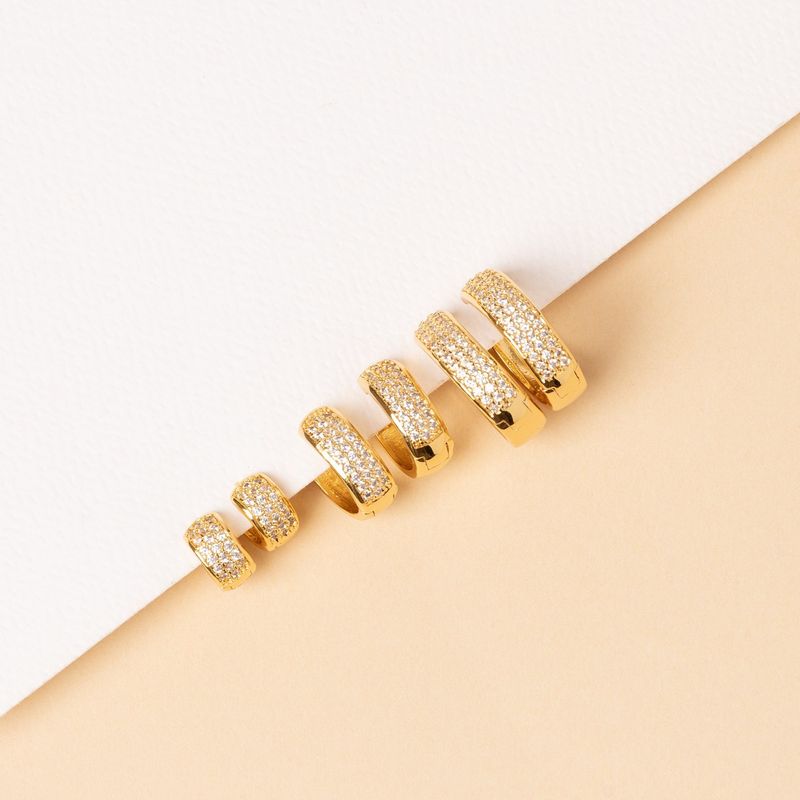 BOAZ JOYAS - ARGOLLAS ARIA 18MM BAÑADAS EN ORO
