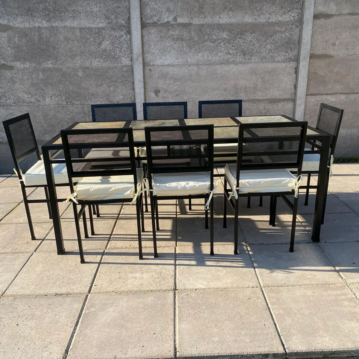 MUEBLES Y TERRAZAS - Comedor de terraza para 8 personas