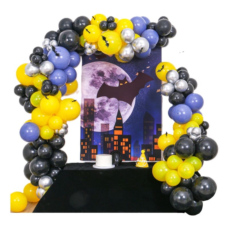 GENERICO - Set De Globos Arco De Globos Para Cumpleaños De Batman