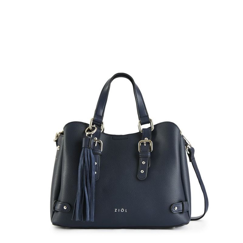 ZIOL - Cartera bandolera mediana malva azul oscuro