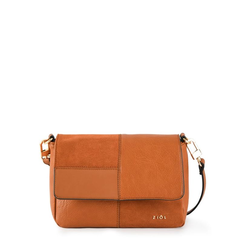 ZIOL - Cartera bandolera mediana ellie café