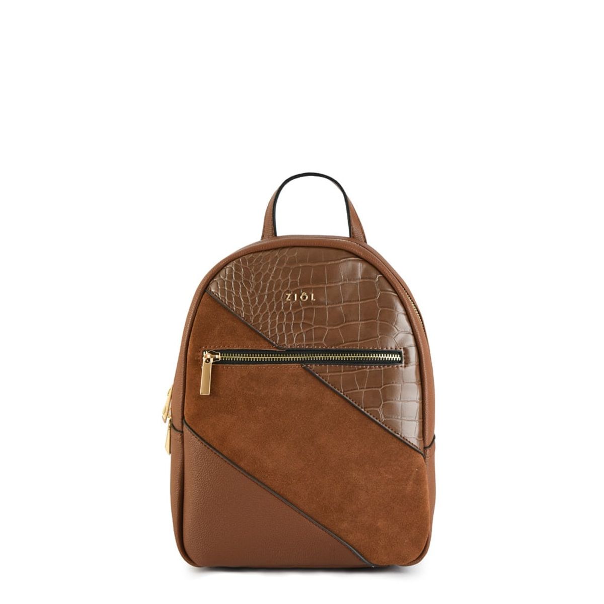 ZIOL - Mochila mediana susuan café oscuro