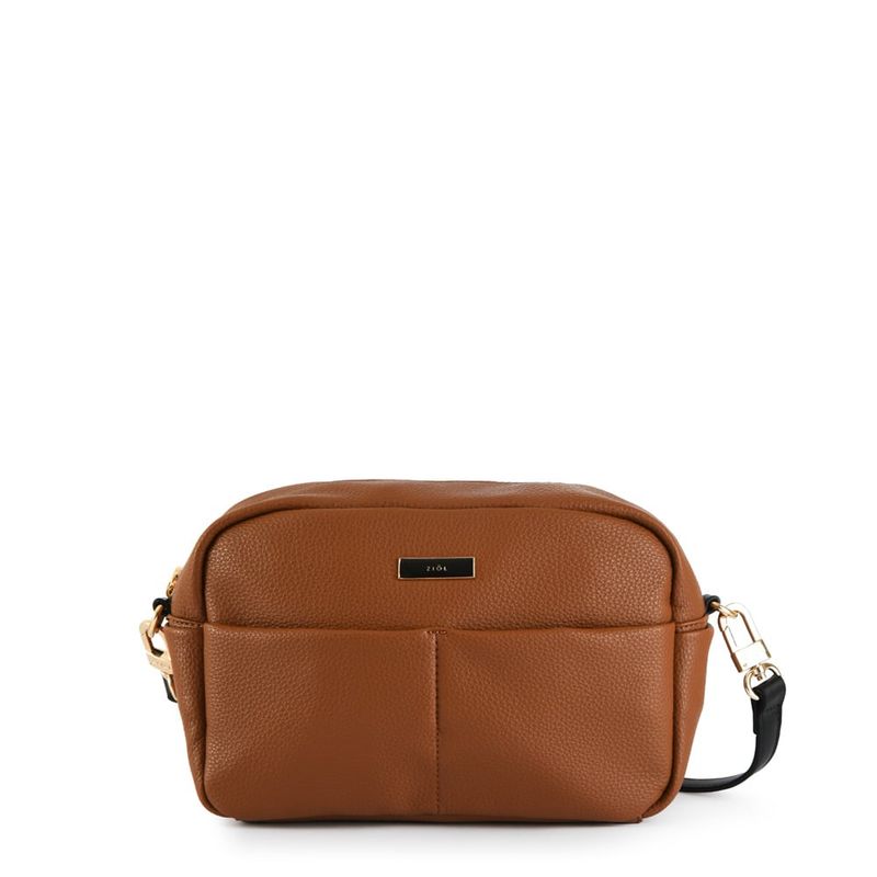 ZIOL - Cartera bandolera mediana anthony café