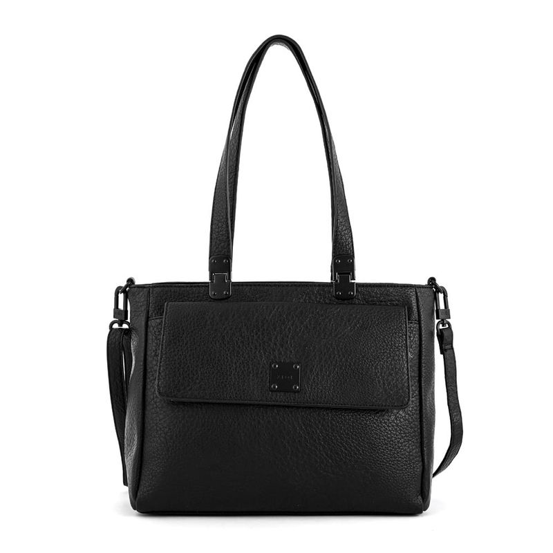 ZIOL - Cartera dos asas tres divisiones mediana jelena negro