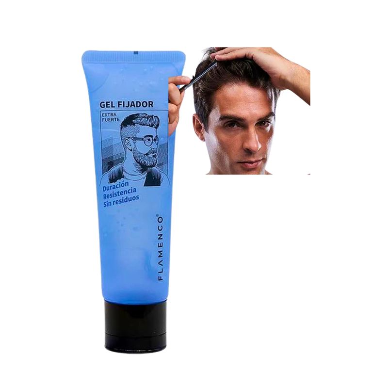 GENERICO - Gel Fijador Extra Fuerte Para Cabello Pelo - Flamenco 50g