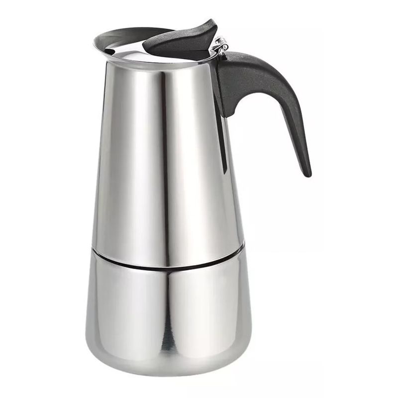 GENERICO - Cafetera Italiana Acero Inoxidable 6 Tazas Espresso