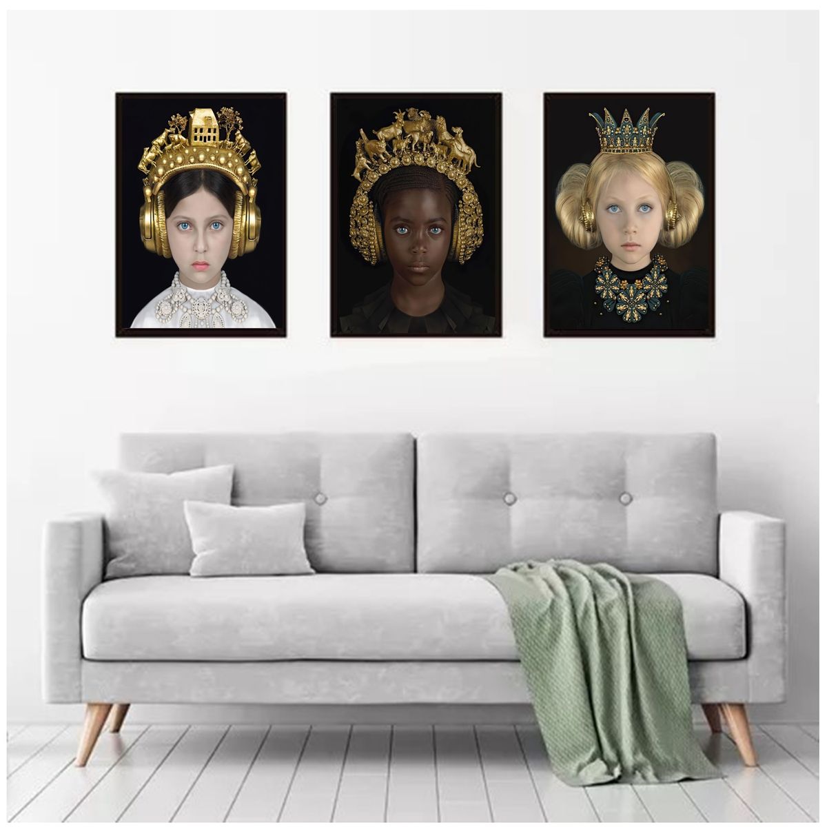 GENERICO - Cuadros Decorativos Para la Sala Pack X 3 Uds 35x50 Cm C/u