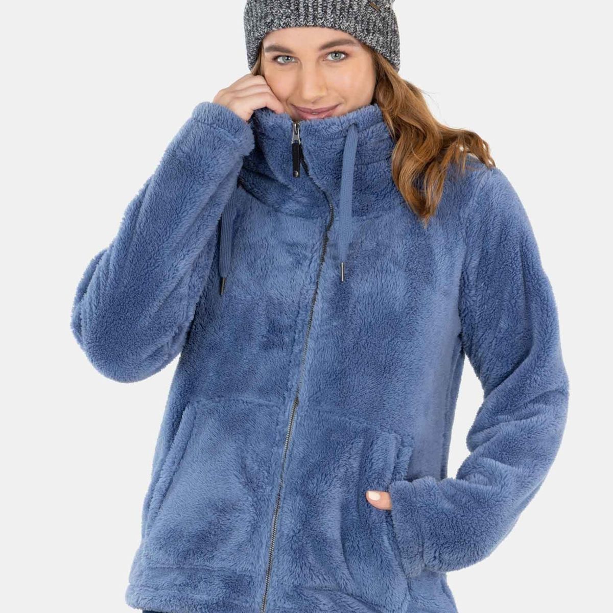 MAUI AND SONS - Poleron Chiporro Wanderlust Azul Mujer Maui And Sons