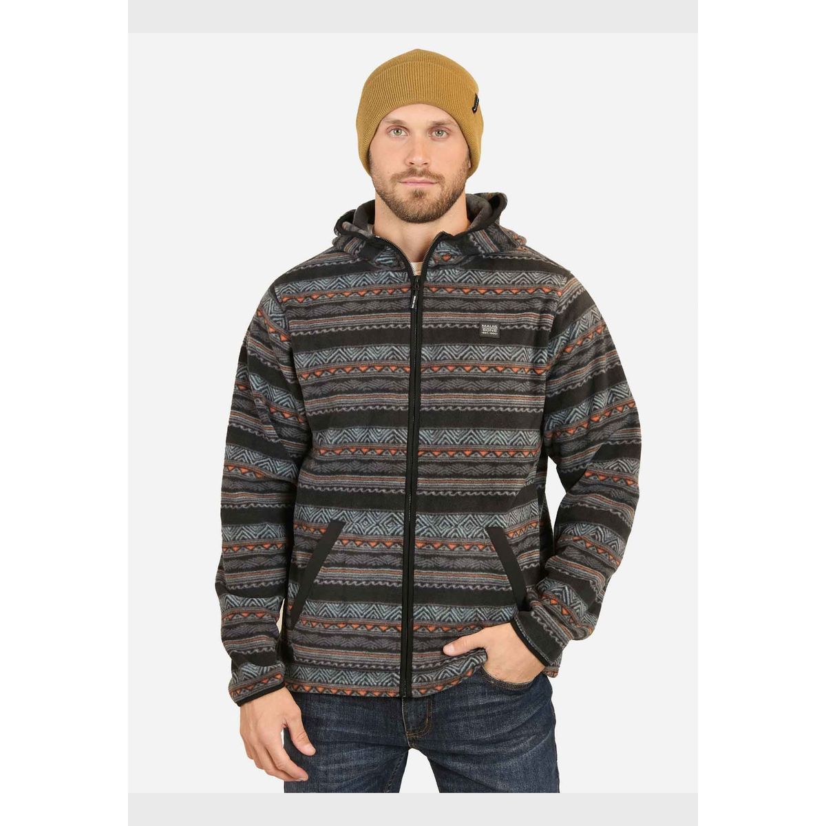 MAUI AND SONS - Poleron Micropolar Camely Multicolor Hombre Maui And Sons