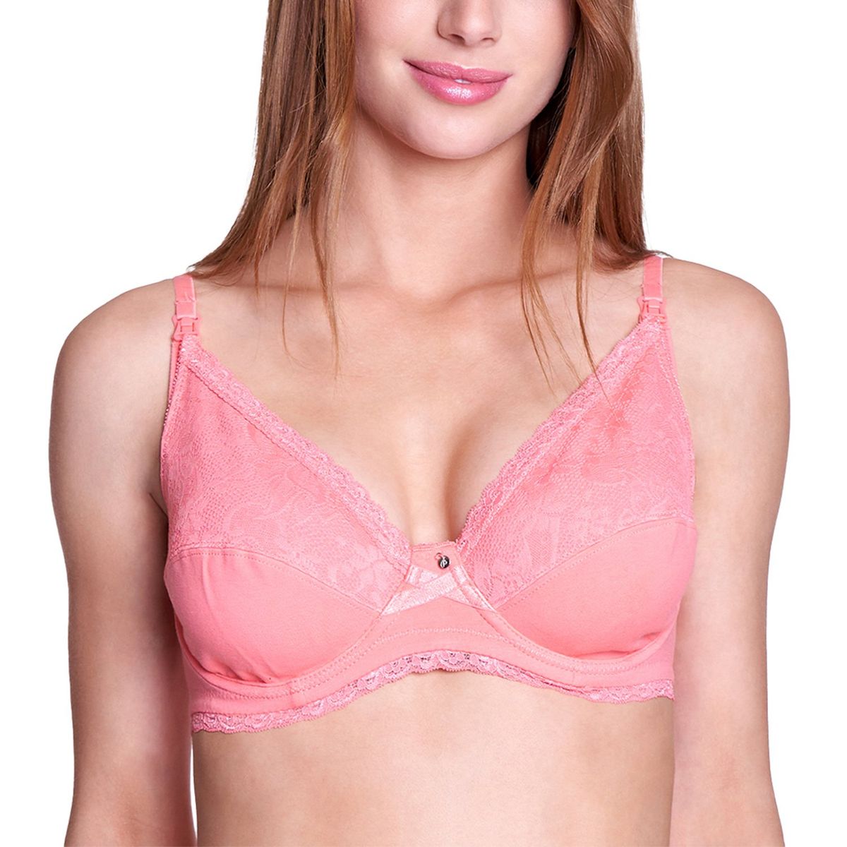 BAZIANI - Sostén Maternal Encaje Algodón 3851