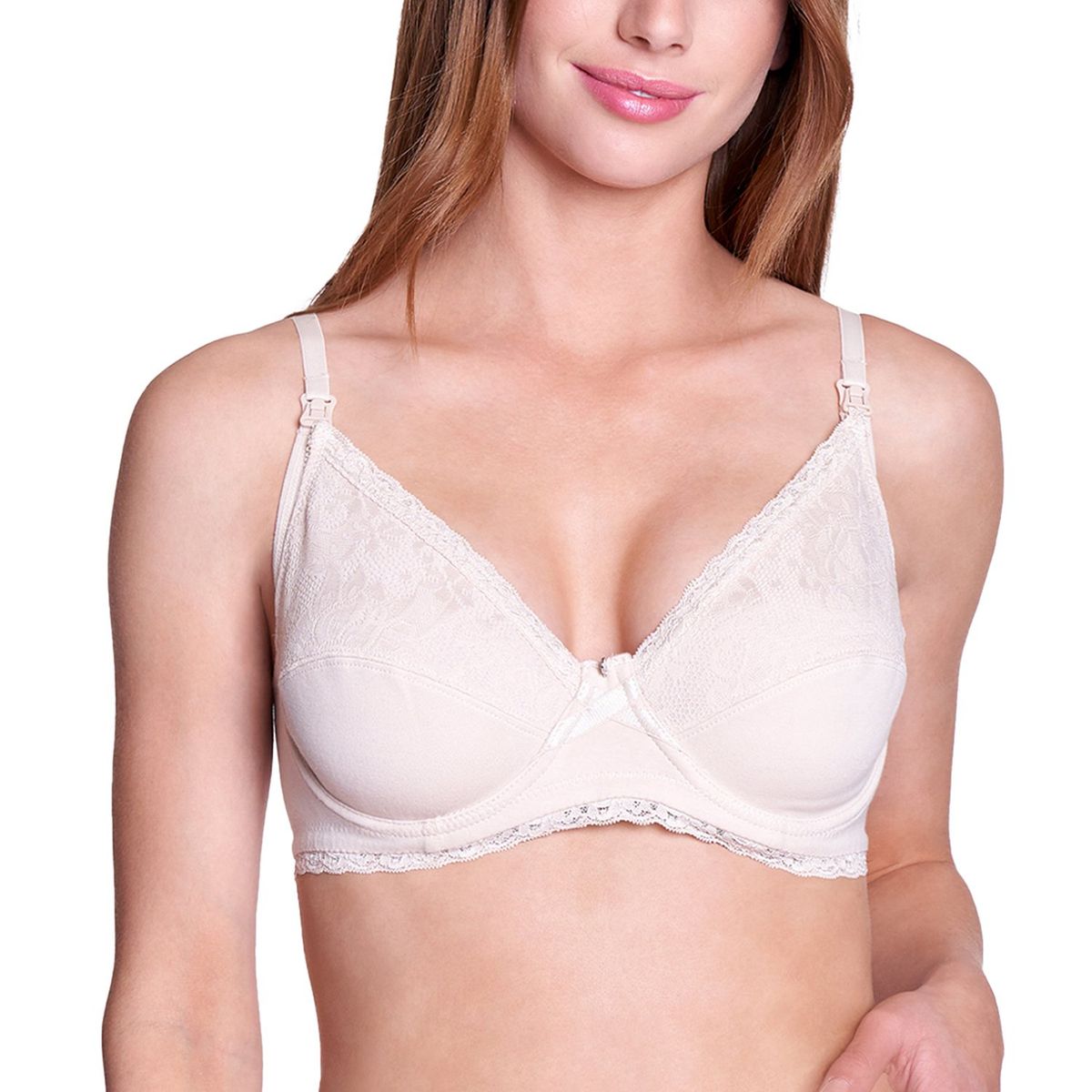 BAZIANI - Sostén Maternal Encaje Algodón 3851