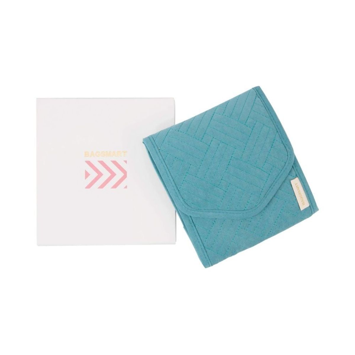 BAGSMART - Bagsmart Organizador de Joyas Peri de Viaje Plegable Turquesa