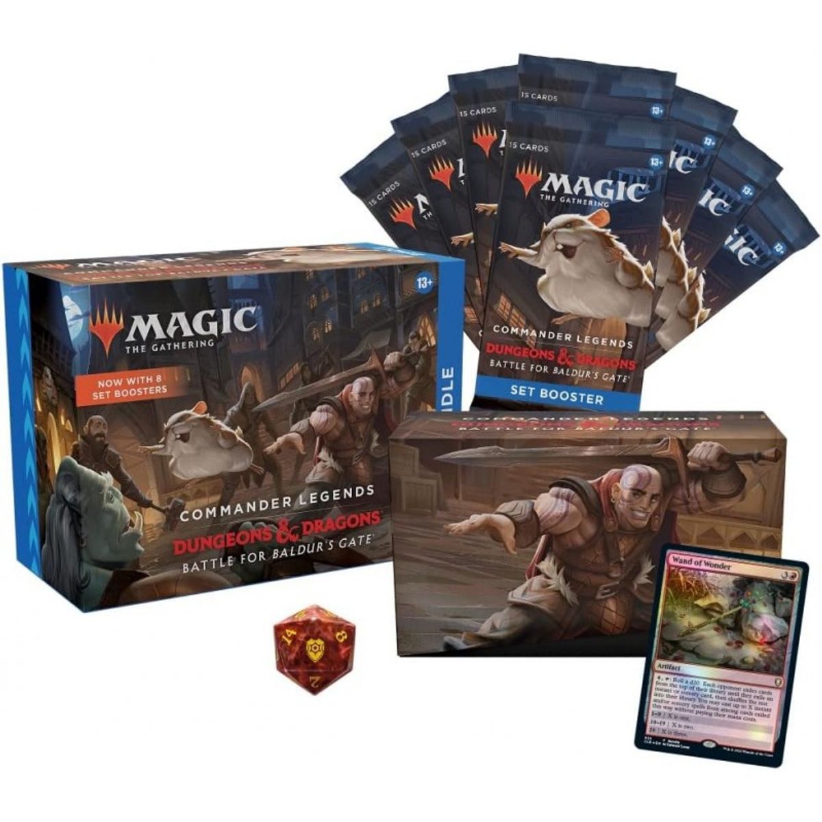 WIZARDS OF THE COAST - MTG Commander Legends Baldurs Gate Bundle Ingles