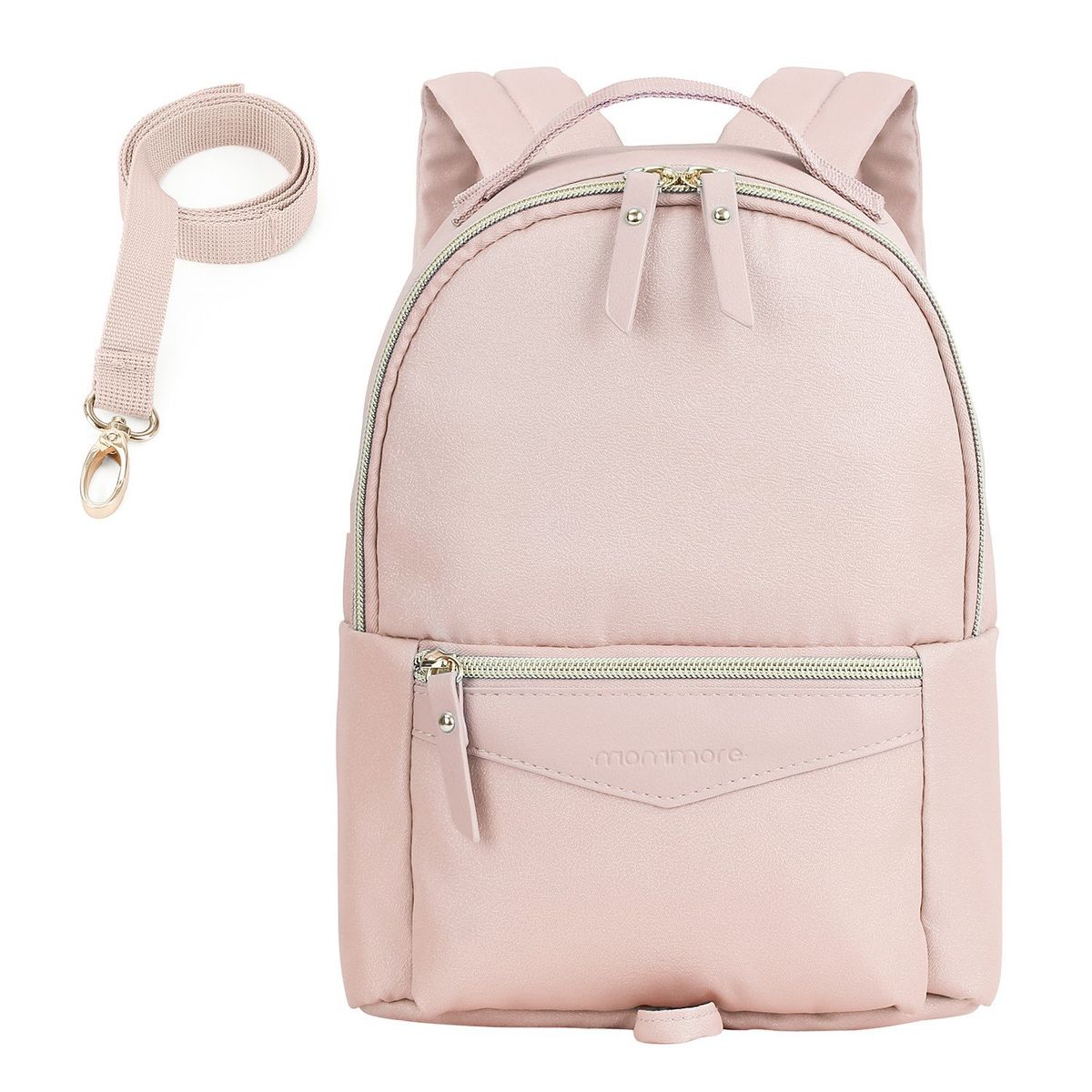 MOMMORE - Mommore Mochila Lacy para Niños con Correa de Seguridad - Rosado
