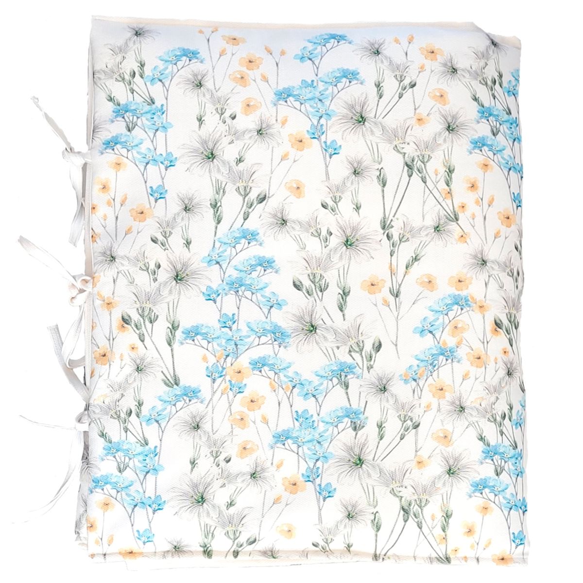 MARGARITA SCHEEL BY CASA ALVARINHO - PIECERA MARISA NO ME OLVIDES SOBRE BLANCO 220 X 70